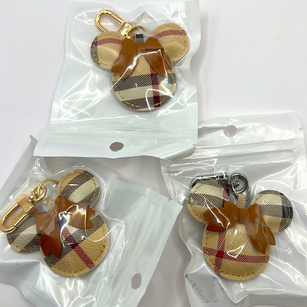 NEW Monogram Mouse Keychain Bag Charm - Picture 4 of 14